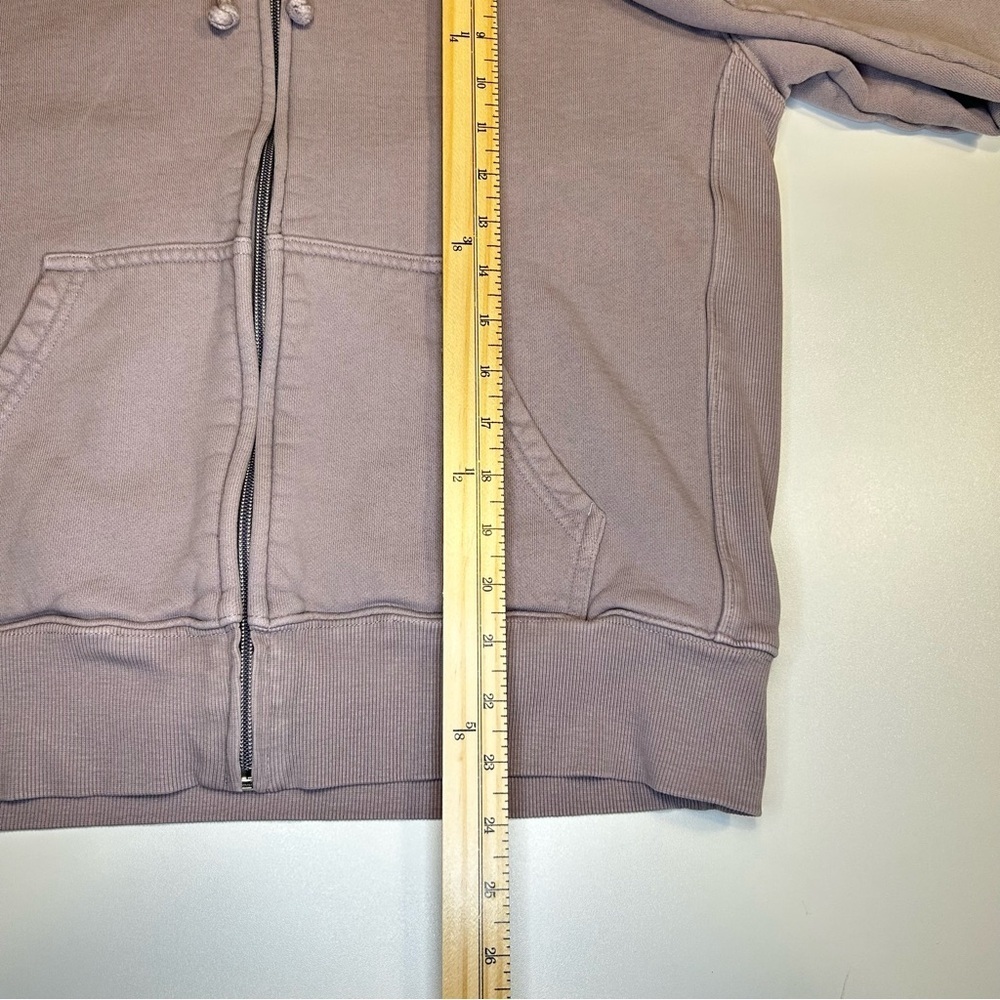 Aritzia TNA Brown Cozy Fleece Boyfriend Zip Hoodie XS - Picture 7 of 7